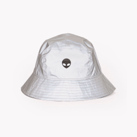 Chapéu bucket com recortes refletivo cinza