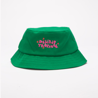 Chapéu bucket bordado delírio tropical herbbbbie verde