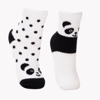 Kit infantil de 2 pares de meias cano médio branco