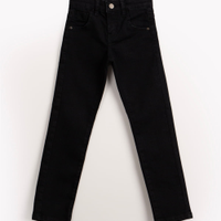 Calça de sarja infantil com bolso preto