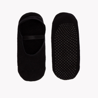 Meia sapatilha antiderrapante preto
