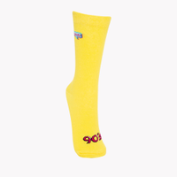 Meia cano longo 90s vintage amarelo