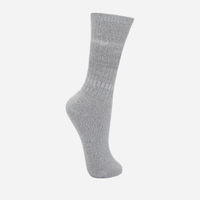 Meia de tricot cano longo cinza