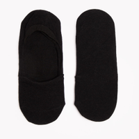 Kit de 2 pares de meias invisíveis preta