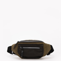 Pochete infantil bicolor com bolso preto
