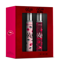 Kit deo colônia kiss 30ml e deo colônia kiss you more 30ml