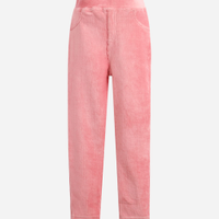 Calça legging infantil aveludada rosa