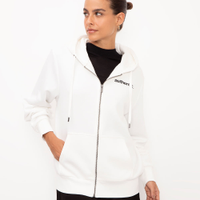 Jaqueta de moletom com capuz authentic off white