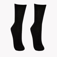 Kit de 2 meias cano longo preto