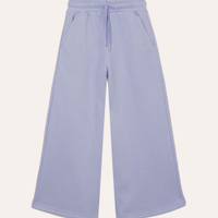 Calça de moletom infantil wide leg azul