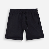 Bermuda infantil com elástico e cordão preto