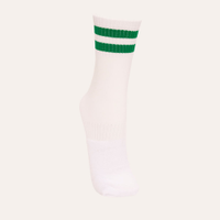 Meião infantil de futebol branco
