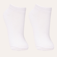 Kit de 2 meias soquete infantil branco