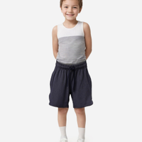 Bermuda boardshort infantil lisa azul
