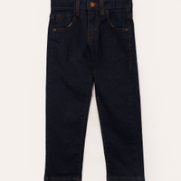 Calça jeans skinny com bolsos infantil azul
