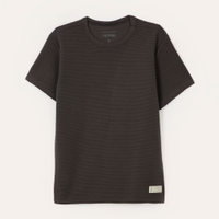 Camiseta de algodão infantil texturizada cinza