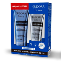 Kit eudora siàge hair plastia shampoo 250ml e condicionador 125ml