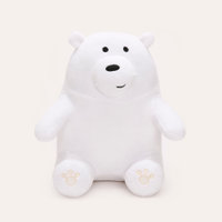 Pelúcia polar urso sem curso branco