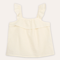 Blusa infantil de algodão listrada colorida