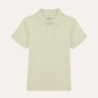 Polo de algodão infantil manga curta verde