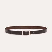 Cinto dupla face com fivela preto