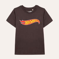 Camiseta de algodão infantil hot wheels cinza