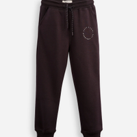 Calça jogger infantil de moletom have a cool day everyday cinza