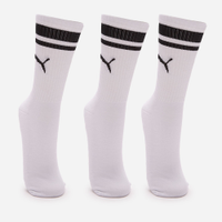 Kit de 3 meias masculinas cano longo puma branca