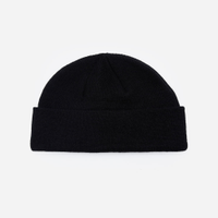 Gorro curto masculino de tricot preto