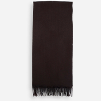 Cachecol masculino com viscose e franjas marrom
