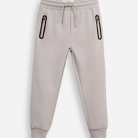 Calça jogger infantil de moletom com bolsos cinza