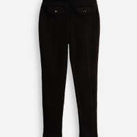 Calça legging infantil de montaria com lapela preta