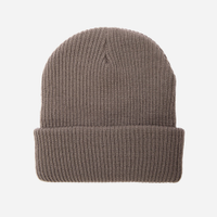 Gorro masculino canelado cinza