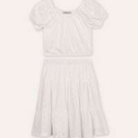 Conjunto infantil de laise off white