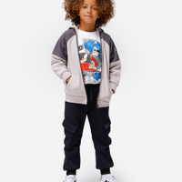 Blusa de algodão infantil manga longa sonic off white
