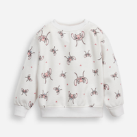 Blusão de moletom infantil angel off white