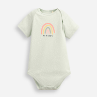 Body baby arco-íris verde