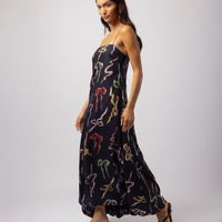 Vestido balonê feminino laços mindset lo de lui preto
