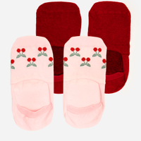 Kit de 2 meias invisíveis feminina coloridas