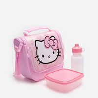 Lancheira infantil hello kitty rosa