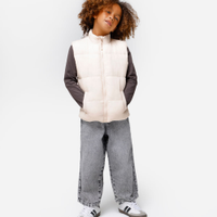 Calça baggy infantil jeans marmorizada cinza