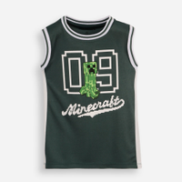 Regata infantil cavado minecraft verde