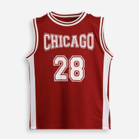 Regata basquete infantil chicago vermelha