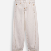 Calça balloon infantil de sarja off white
