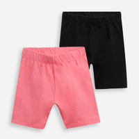 Kit de 2 bermudas infantis ciclista colorido