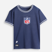 Camiseta infantil esportiva malha dry azul