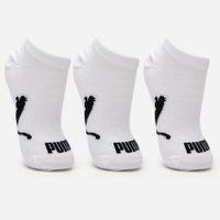 Kit de 3 meias infantis sapatilha puma branca