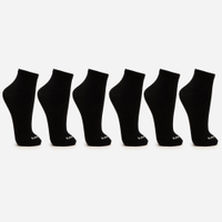 Kit de 6 meias cano curto mash preto