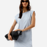 Vestido muscle curto feminino básico azul