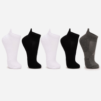Kit de 5 meias esportivas masculinas cano curto colorido